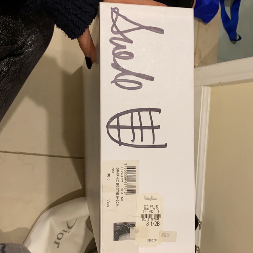 CHRISTIAN DIOR Graphic Suede Bootie - Picture 5 of 8